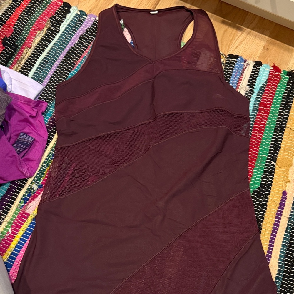 lululemon athletica Burgundy Tank Top